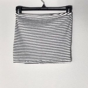 Black and White stripped tube top